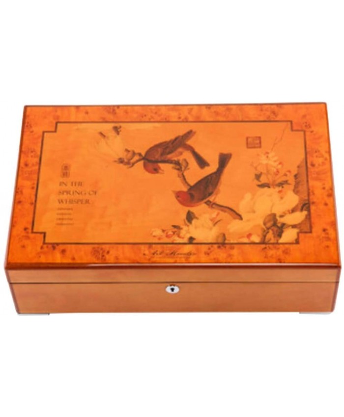 yunyu Coffrets Cadeaux boîte de Montre 4 épitope véritable boîte à Bijoux Vintage boîte de Rangement en Bois boîte de Collection de Bijoux - B08GKT71BJ